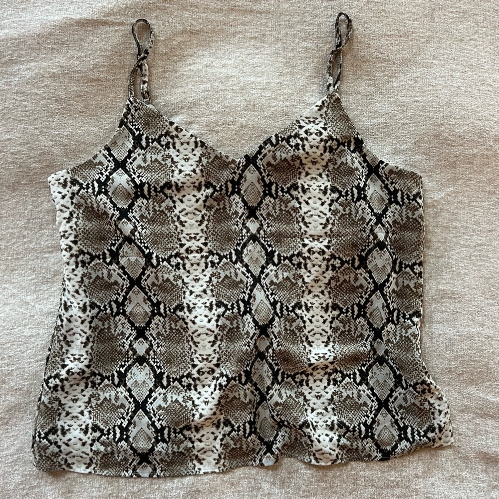 Snake Print Cami Top